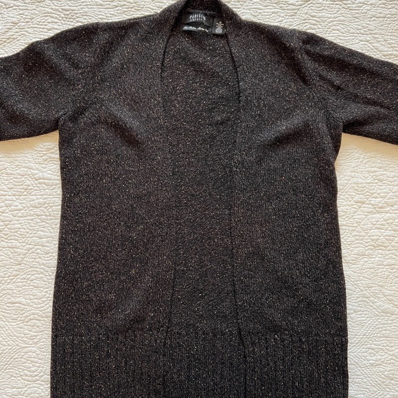 Vintage merino wool grey cardigan, Parisian Signature, size M - Picture 4 of 6